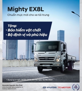 Khuyến mãi khi mua Hyundai Mighty EX8L