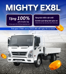 Khuyến mãi khi mua xe tải Hyundai Mighty EX8L trong tháng 11
