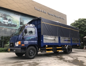 Xe tải Hyundai New Mighty 110XL thùng mui bạt tải trọng 7 tấn, thùng dài 6m3